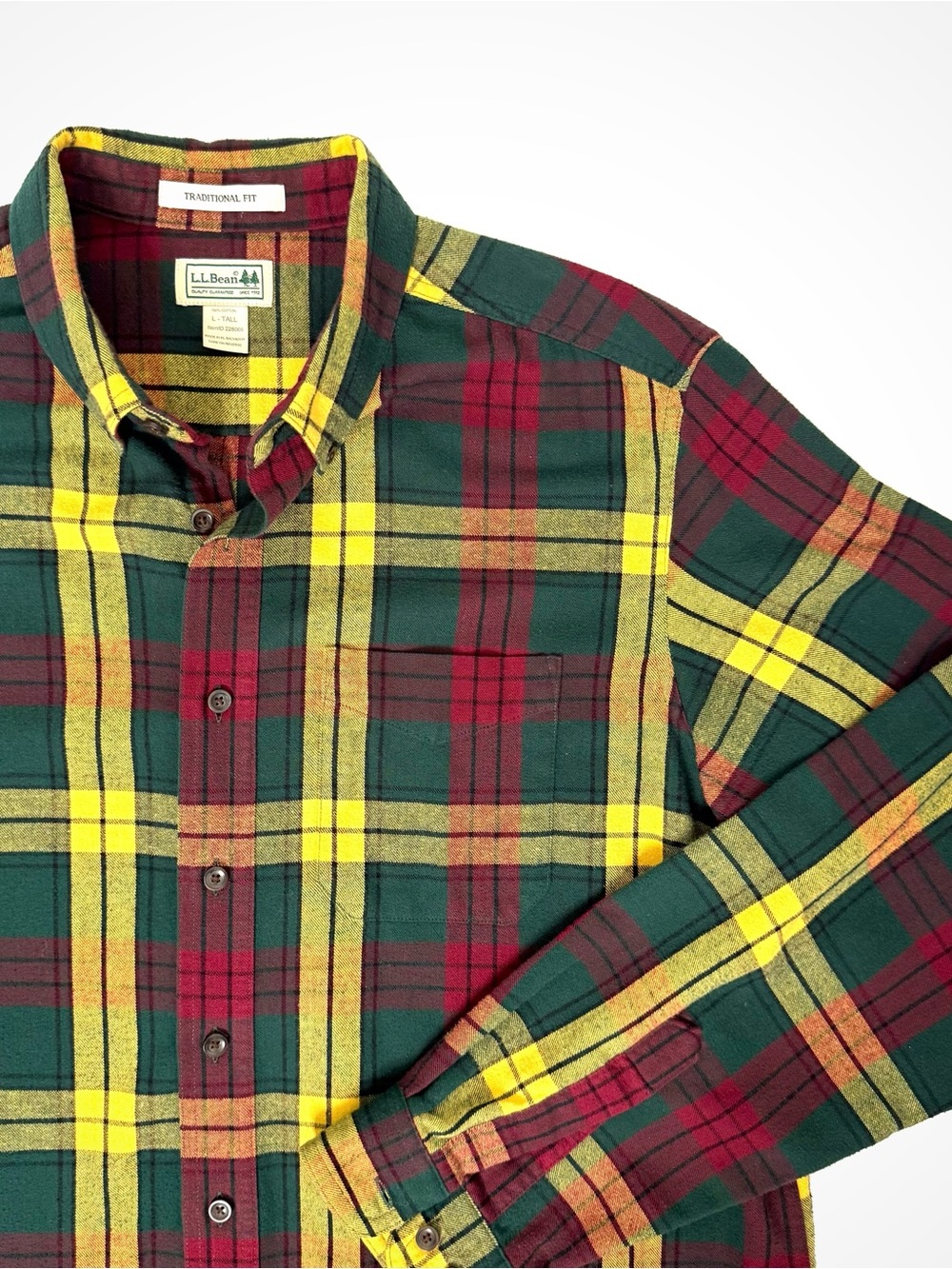 L.L. Bean Plaid Flannel Button Down | L